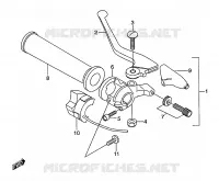 LEFT SWITCH   HANDGRIP for Suzuki Autres-modeles 50 2001