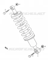 REAR SHOCK ABSORBER for Suzuki Autres-modeles 50 2001