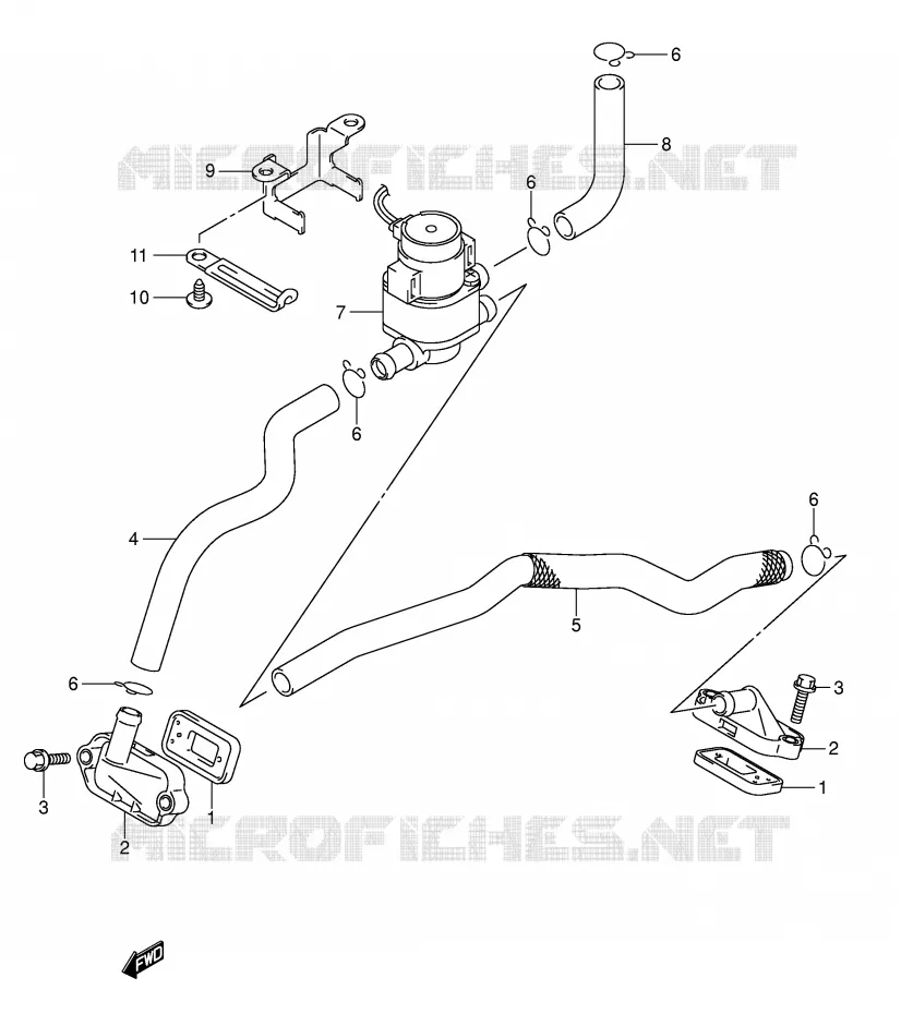 ANTI POLLUTION SYSTEM Suzuki MOTO 1000 SV 2003  SV1000S2K3(E2)