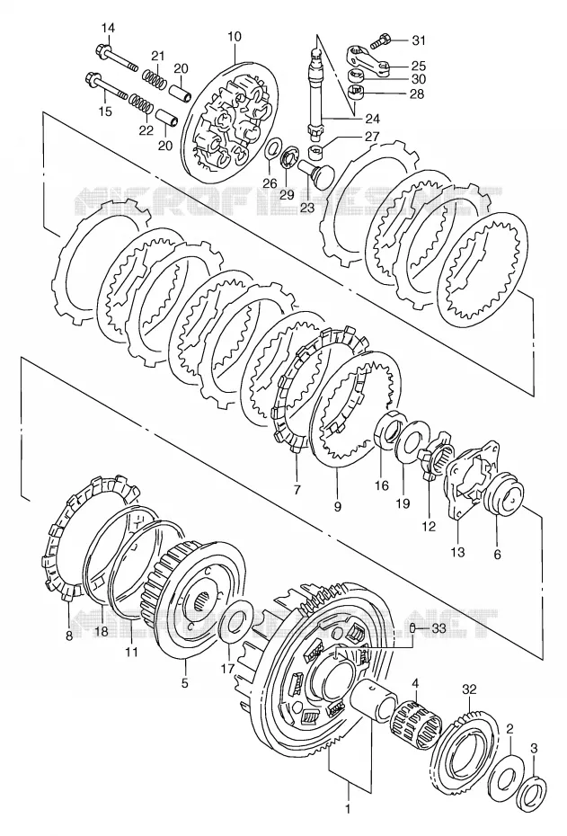 CLUTCH Suzuki MOTO 800 MARAUDER 2002  VZ800K2(E2)