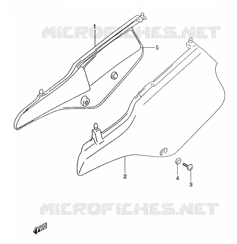 FAIRING Suzuki MOTO 50 Autres-modeles 2001  SMX50K1