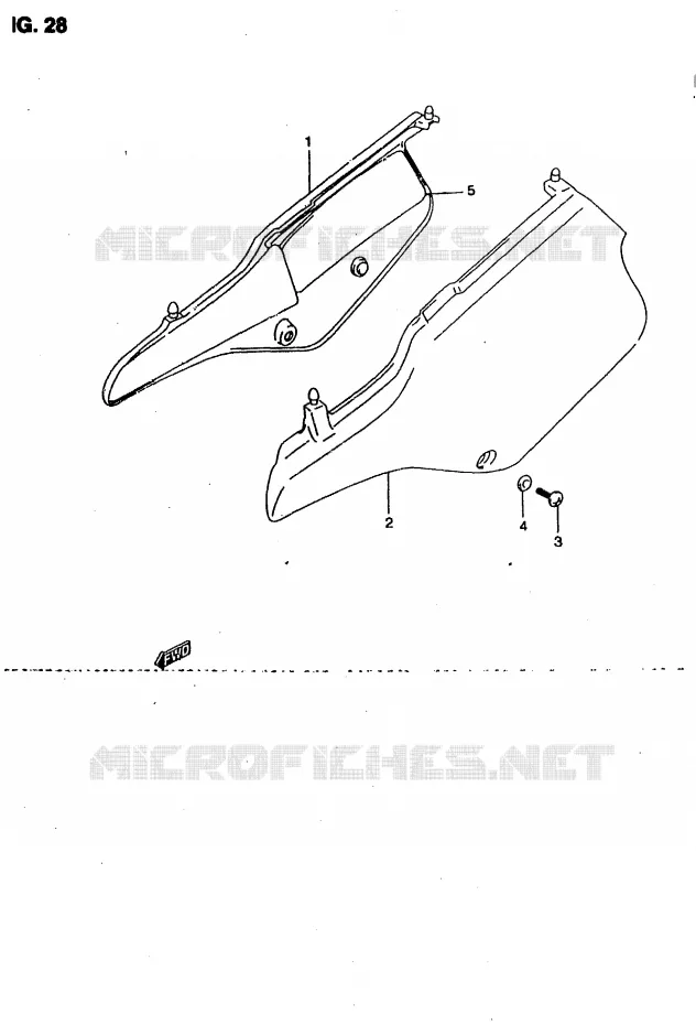 FAIRING Suzuki MOTO 50 RMX 1996  RMX50T(T/V)