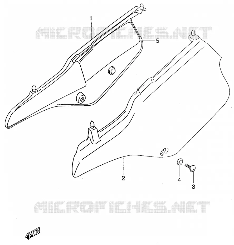 FAIRING Suzuki MOTO 50 RMX 1999  RMX50X