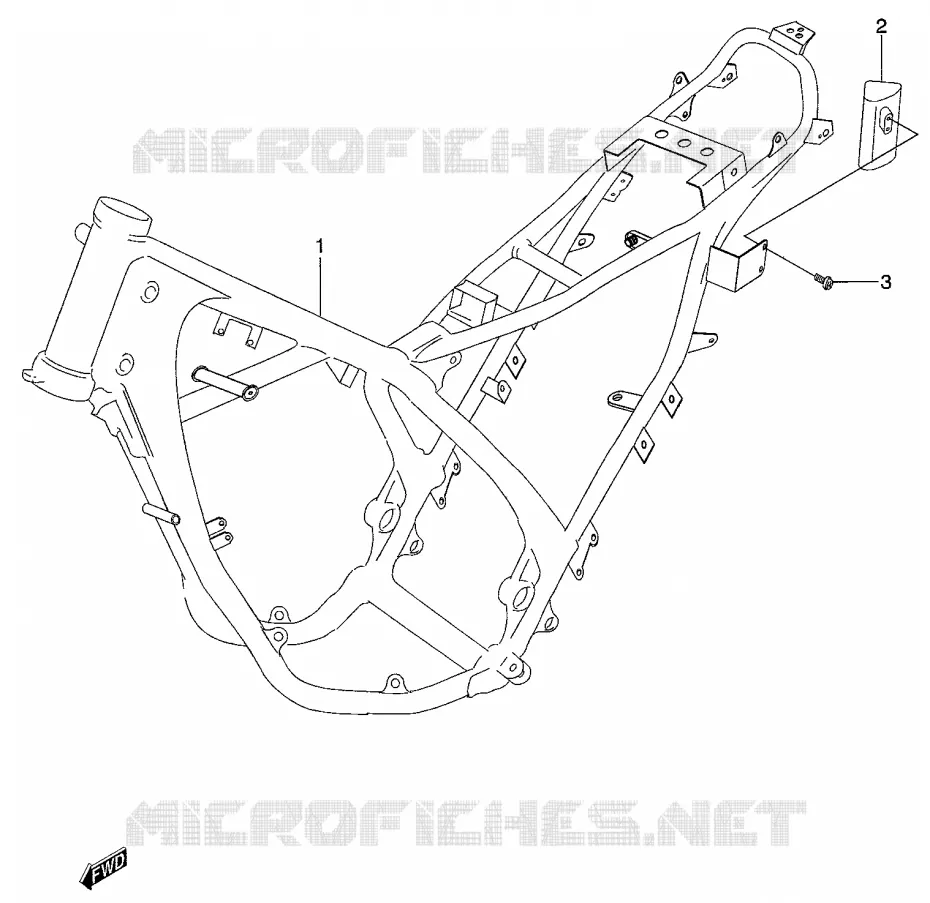 FRAME Suzuki MOTO 50 Autres-modeles 2000  SMX50Y