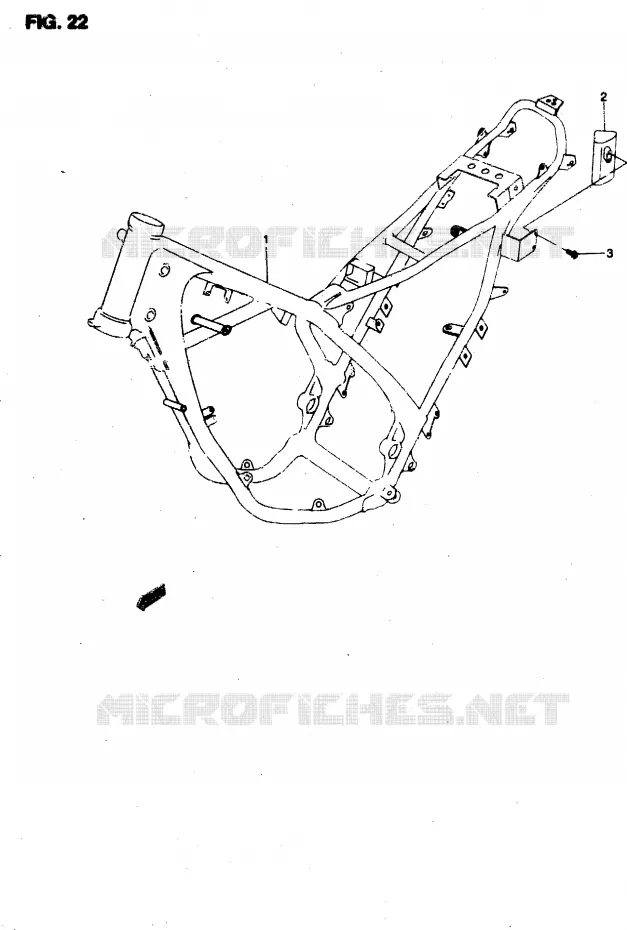 FRAME Suzuki MOTO 50 RMX 1997  RMX50V(T/V)