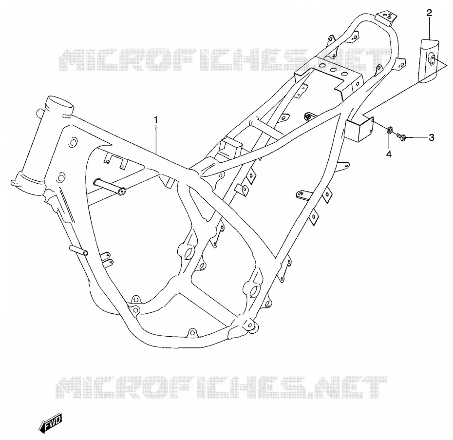 FRAME Suzuki MOTO 50 RMX 1998  RMX50W