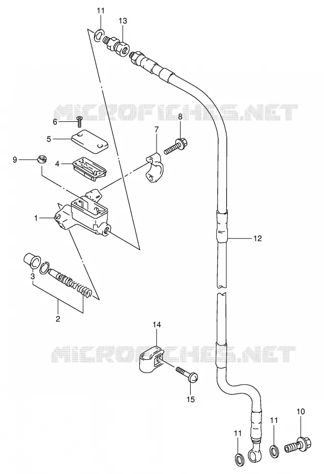 FRONT MASTER CYLINDER Suzuki MOTO 80 RM 1996  RM80T(E24)
