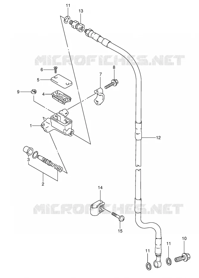 FRONT MASTER CYLINDER Suzuki MOTO 80 RM 1996  RM80T(E3/E28)