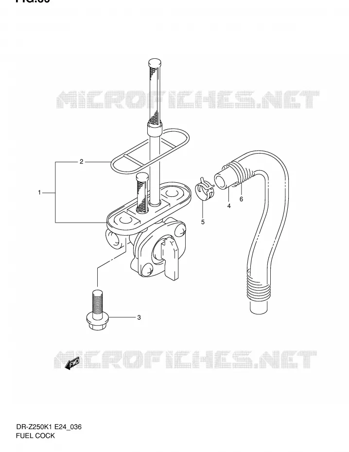 FUEL COCK Suzuki MOTO 250 DR-Z 2004  DR-Z250K4(E24)