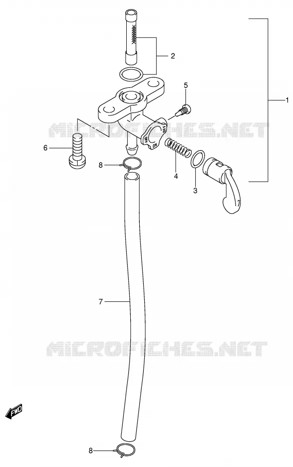 FUEL COCK Suzuki MOTO 85 RM 2004  RM85K4(P3/P28)