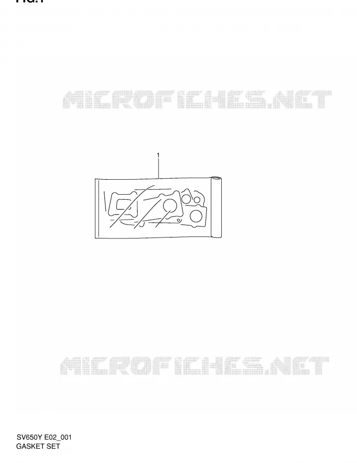 GASKET SET Suzuki MOTO 650 SV 2000  SV650UY(E2)