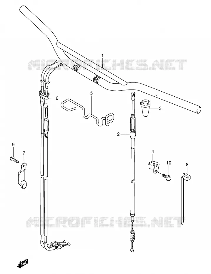HANDLEBAR Suzuki MOTO 250 DR-Z 2005  DR-Z250K5(E3/E28)