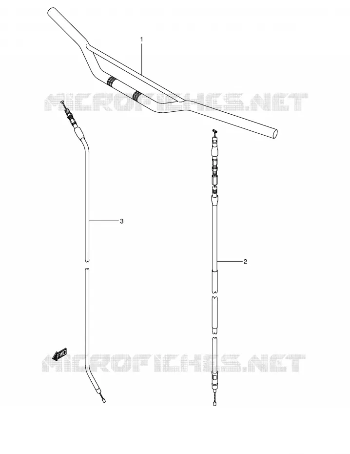 HANDLEBAR Suzuki MOTO 250 RM 2002  RM250K2(E2)