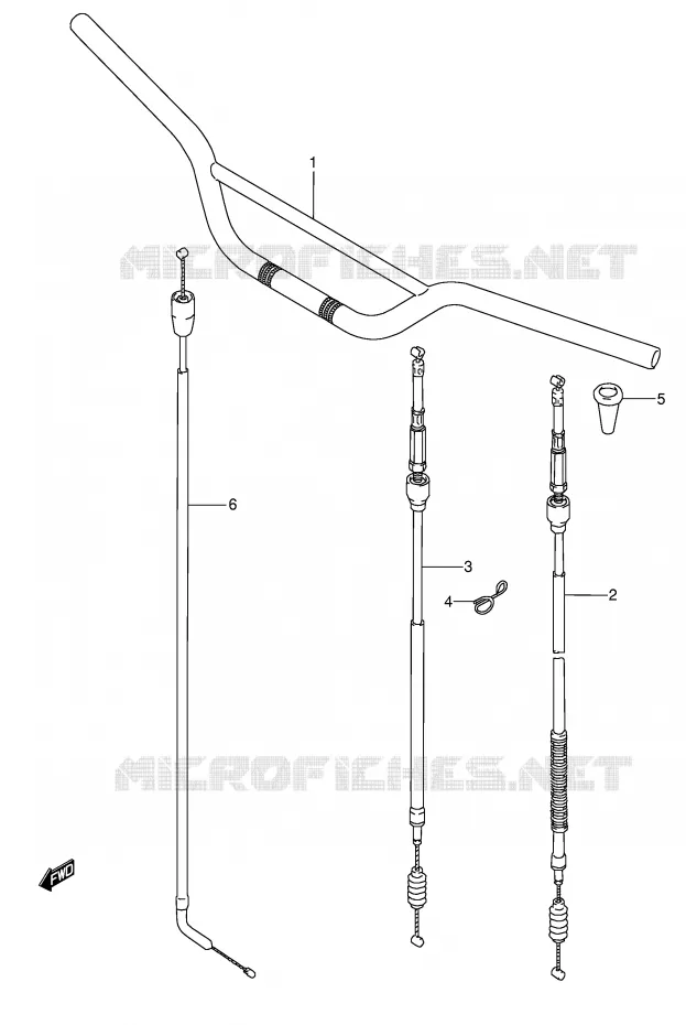 HANDLEBAR Suzuki MOTO 250 RMX 1993  RMX250P(E1)
