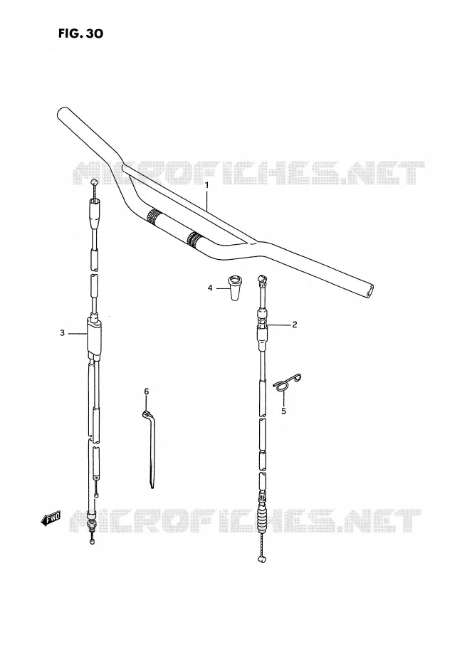 HANDLEBAR Suzuki MOTO 250 RMX 1993  RMX250RP(E1)