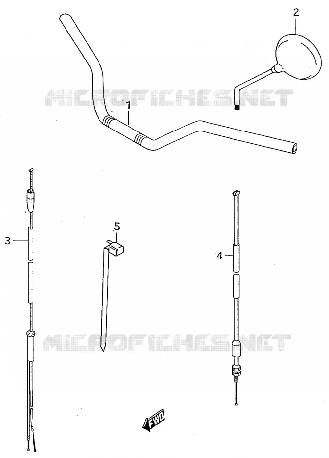 HANDLEBAR Suzuki MOTO 50 Autres-modeles 2000  SMX50Y