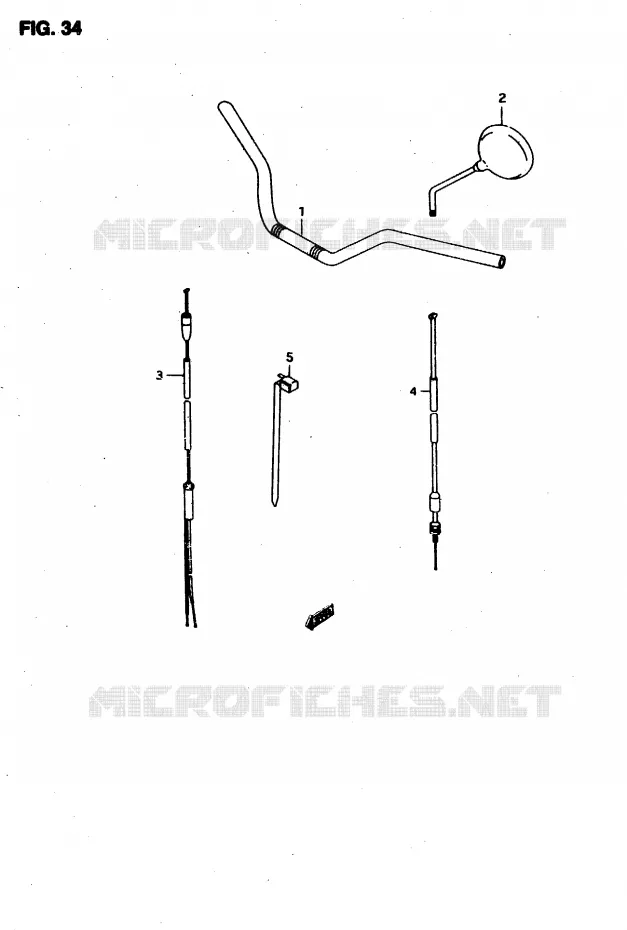HANDLEBAR Suzuki MOTO 50 RMX 1996  RMX50T(T/V)