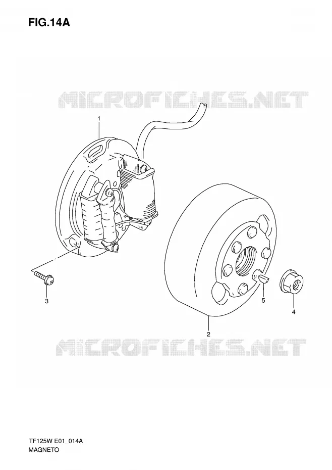 IGNITION (MODEL W/K5) Suzuki MOTO 125 Autres-modeles 1998  TF125W(E1)