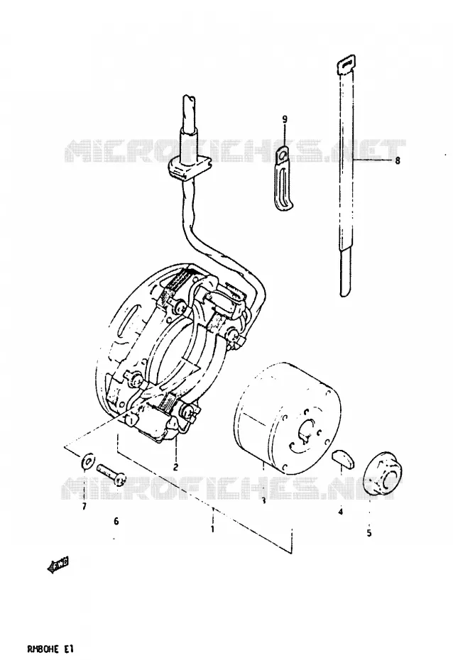 IGNITION Suzuki MOTO 80 RM 1984  RM80HE(D/E)