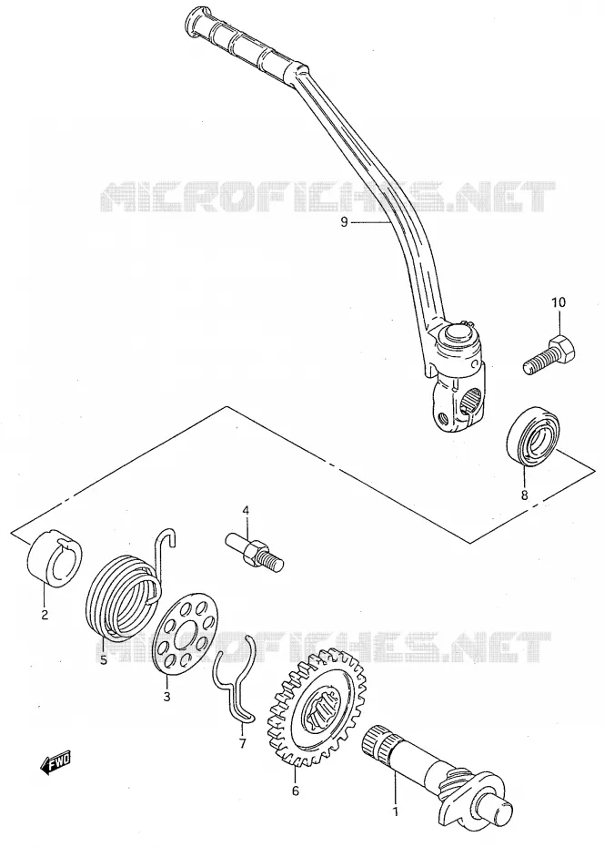 KICK STARTER Suzuki MOTO 50 Autres-modeles 2000  SMX50Y