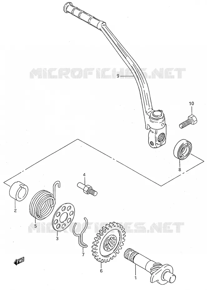 KICK STARTER Suzuki MOTO 50 RMX 1999  RMX50X