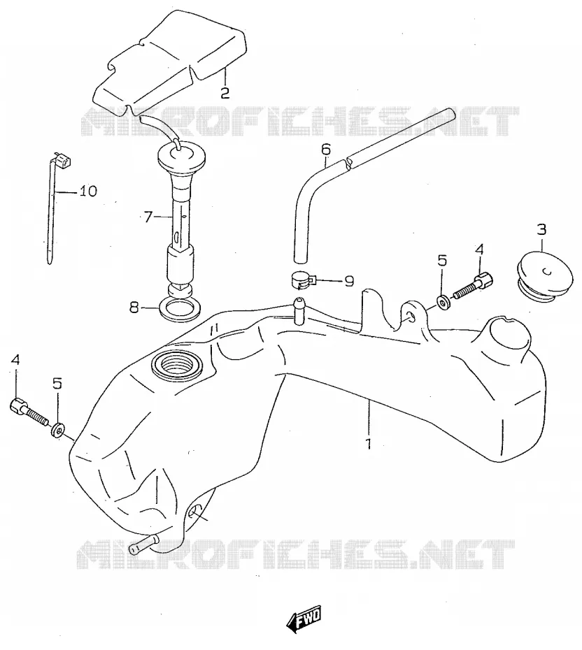 OIL TANK Suzuki MOTO 50 Autres-modeles 2000  SMX50Y