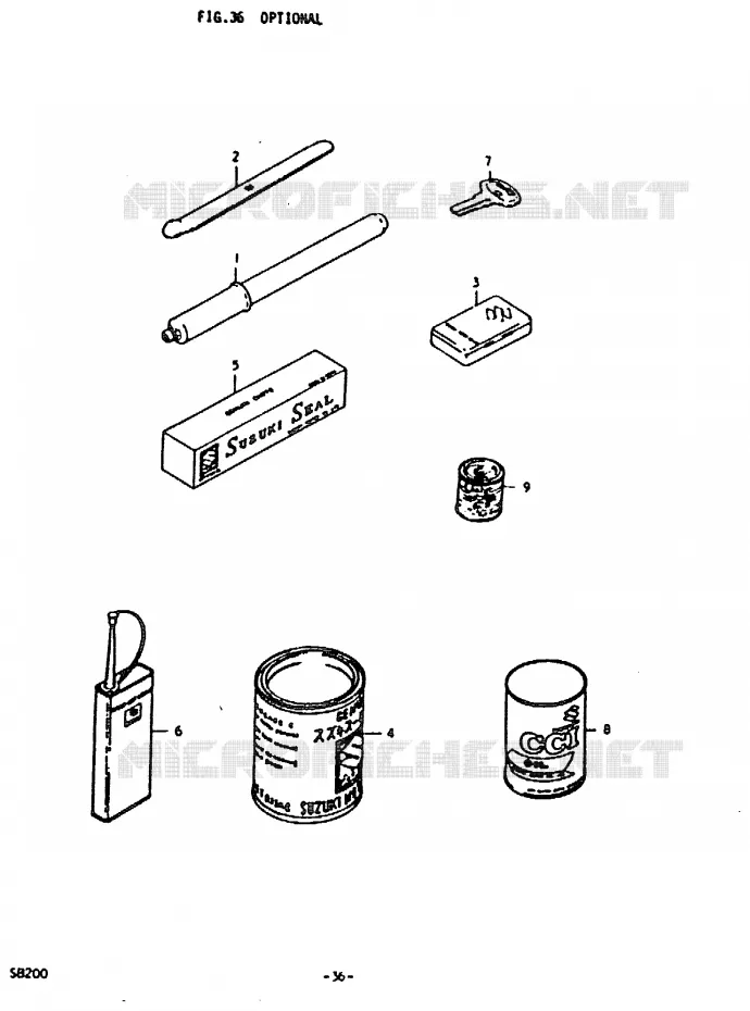 OPTIONS Suzuki MOTO 200 Autres-modeles 1979  SB200N