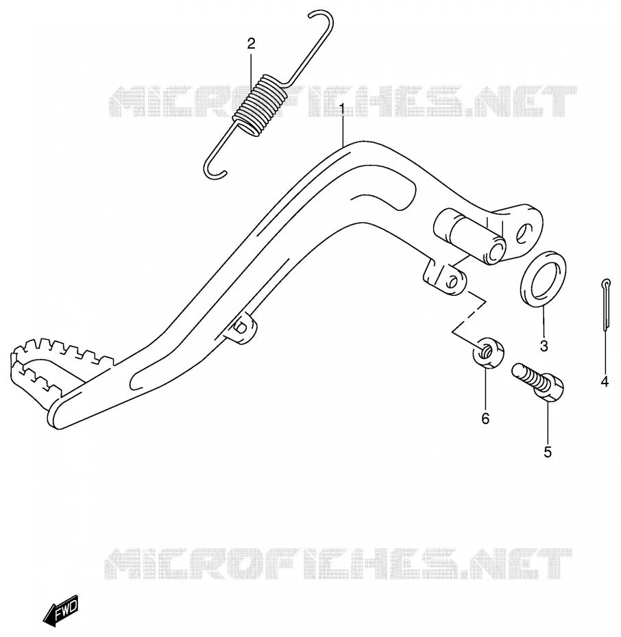 REAR BRAKE (MODEL K2/K3/K4) Suzuki MOTO 85 RM 2004  RM85K4(P3/P28)