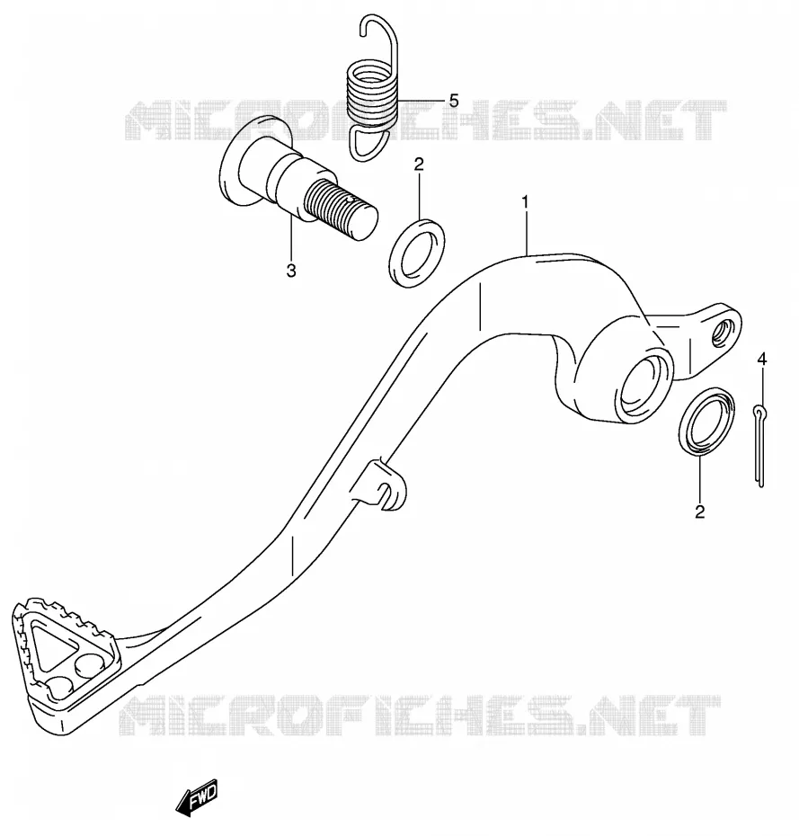 REAR BRAKE (MODEL K5/K6) Suzuki MOTO 85 RM 2004  RM85LK4(P3/P28)
