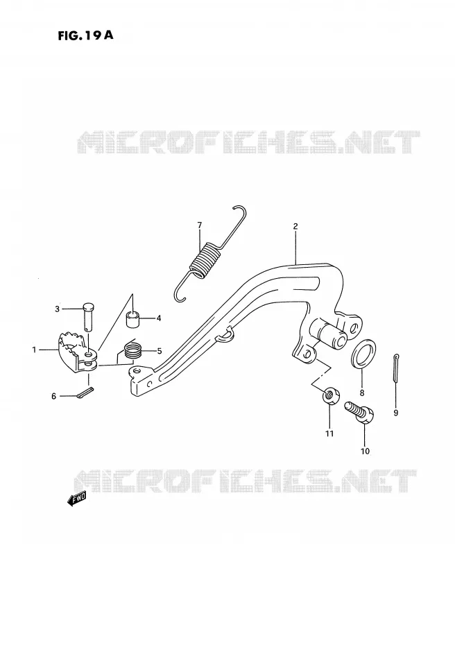 REAR BRAKE (MODEL L/M/N/P/R/S) Suzuki MOTO 80 RM 1989  RM80K(E3)