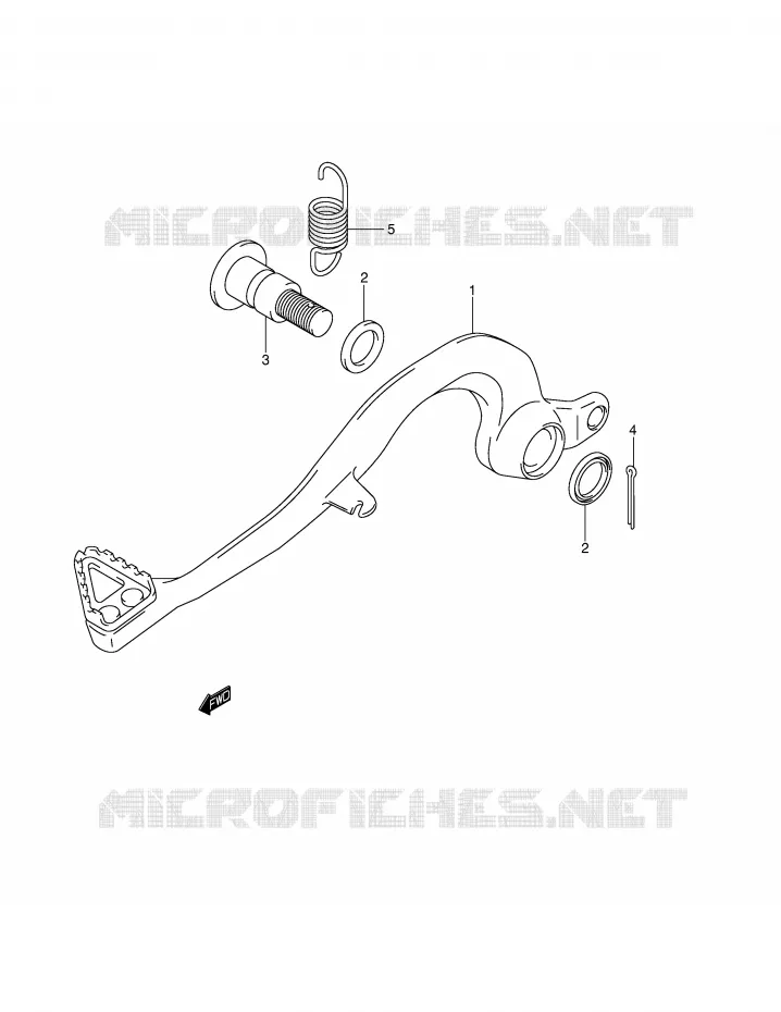 REAR BRAKE Suzuki MOTO 250 RM 2002  RM250K2(E2)