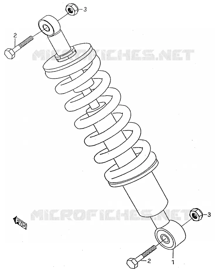 REAR SHOCK ABSORBER Suzuki MOTO 50 RMX 2000  RMX50Y