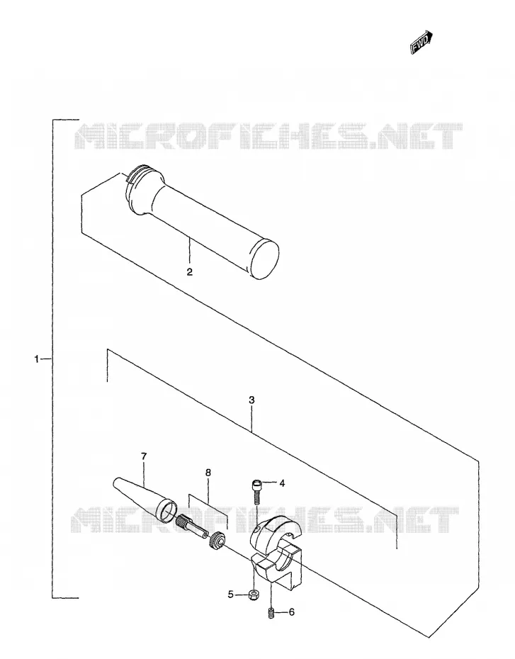 RIGHT SWITCH - HANDGRIP Suzuki MOTO 50 Autres-modeles 2001  SMX50K1