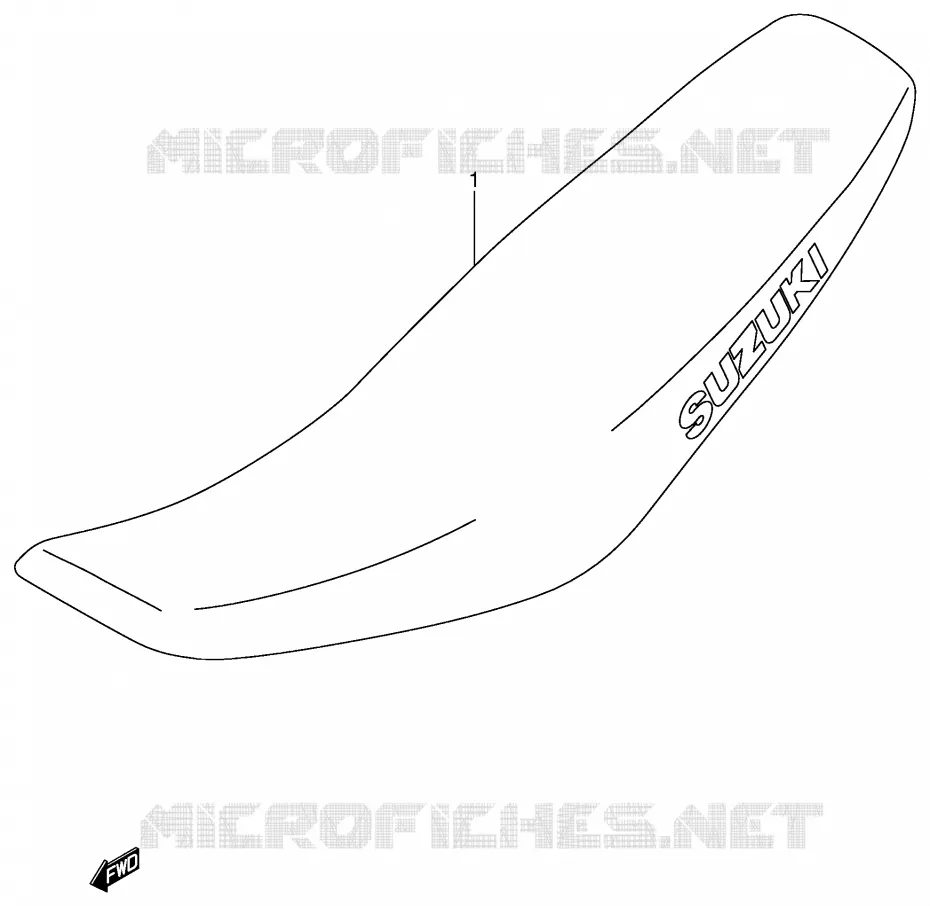 SEAT (MODEL K1/K2/K3/K4) Suzuki MOTO 125 RM 2003  RM125K3