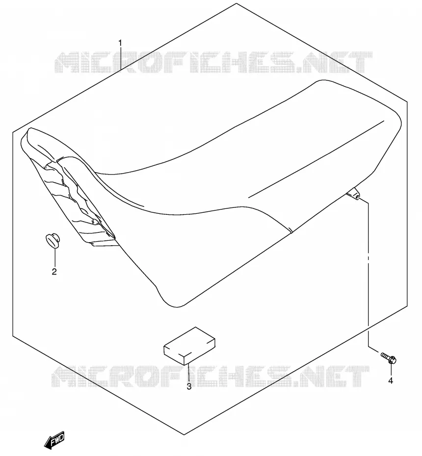 SEAT (MODEL K2/K3/K4) Suzuki MOTO 250 DR-Z 2002  DR-Z250K2(E24)