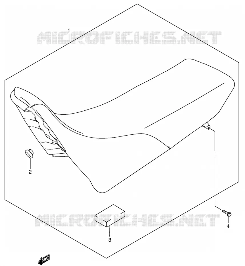 SEAT (MODEL K2/K3/K4) Suzuki MOTO 250 DR-Z 2004  DR-Z250K4(E3/E28)