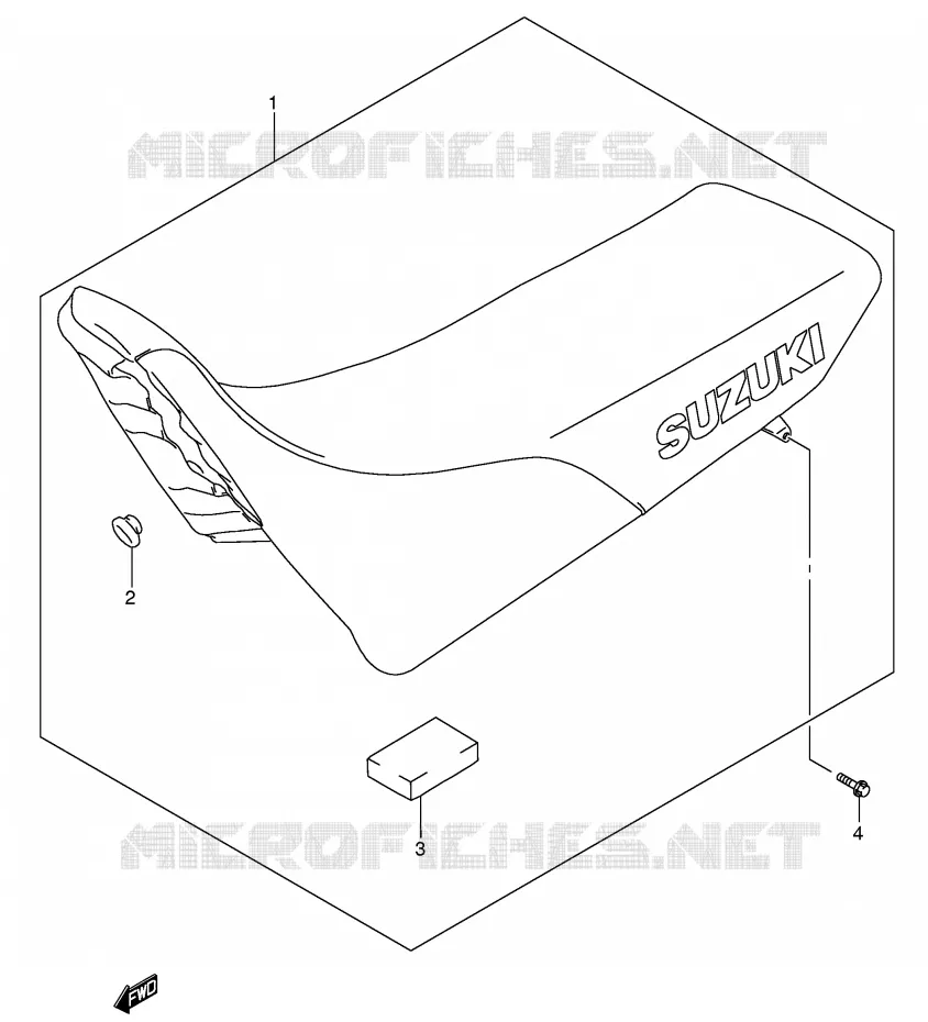 SEAT (MODEL K5) Suzuki MOTO 250 DR-Z 2005  DR-Z250K5(E24)
