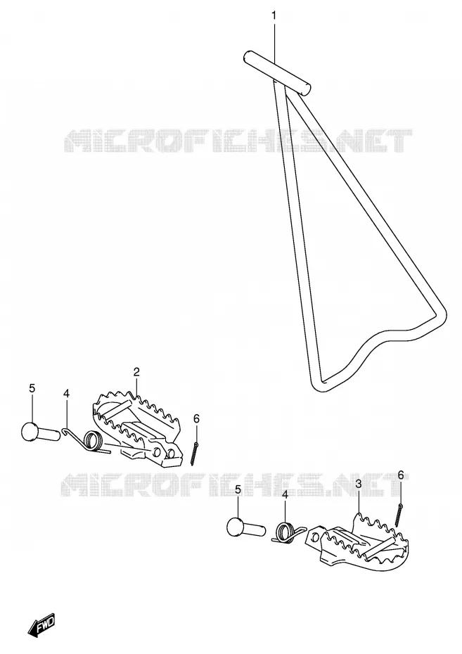 STAND (MODEL K4/K5/K6) Suzuki MOTO 85 RM 2006  RM85LK6(P3/P28)