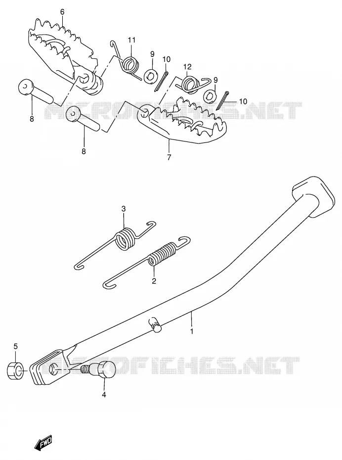 STAND Suzuki MOTO 250 RMX 1999  RMX250SX(E24)