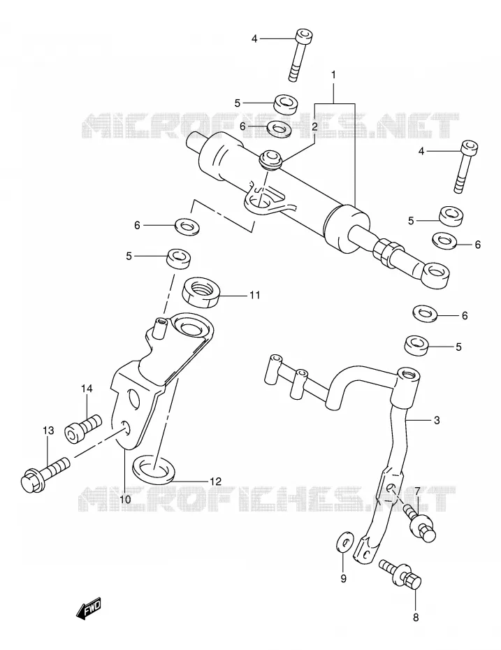 STEERING DAMPER (MODEL V) Suzuki MOTO 1000 TL-S 1997  TL1000SV(E2)