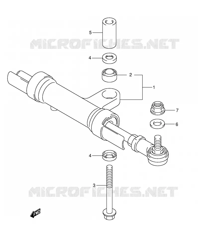 STEERING DAMPER Suzuki MOTO 1000 SV 2004  SV1000S1K4(E2)