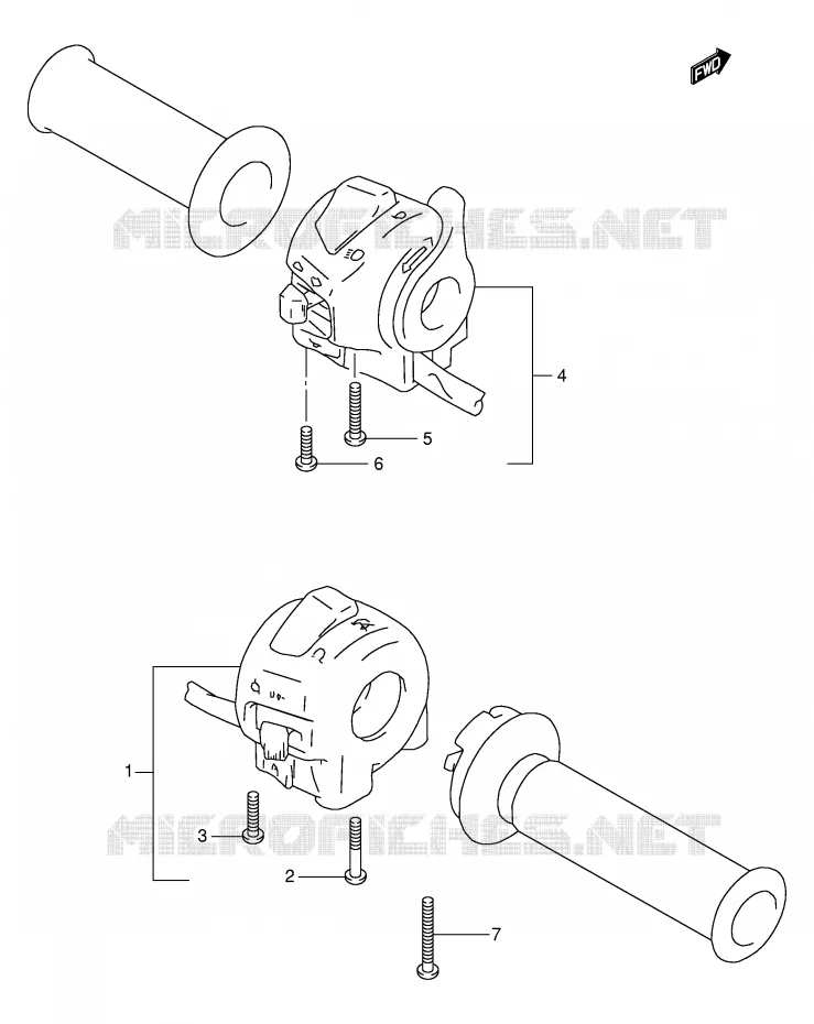 SWITCHES Suzuki MOTO 1000 TL-S 2001  TL1000SK1(E2)