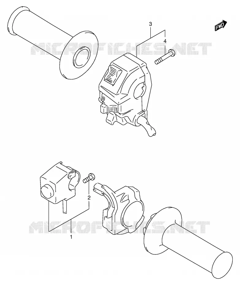 SWITCHES Suzuki MOTO 250 RMX 1998  RMX250SW(E24)
