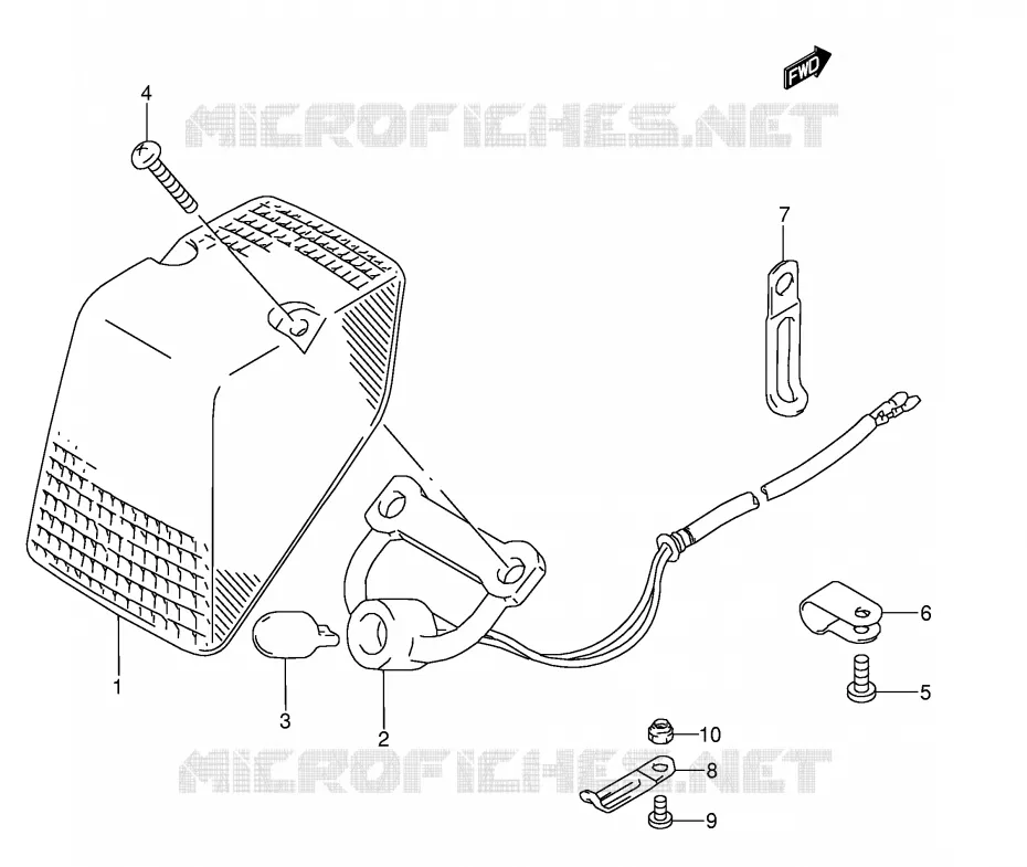 TAIL LIGHT Suzuki MOTO 250 RMX 1994  RMX250R(E1)