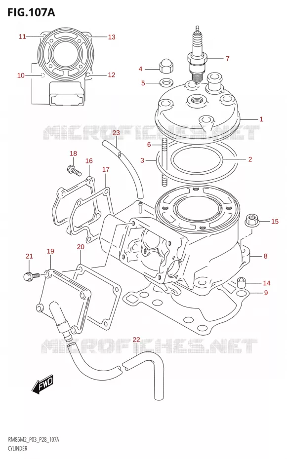 CYLINDER Suzuki MOTO 85 RM 2022  RM85 M2 (E28 / E33)