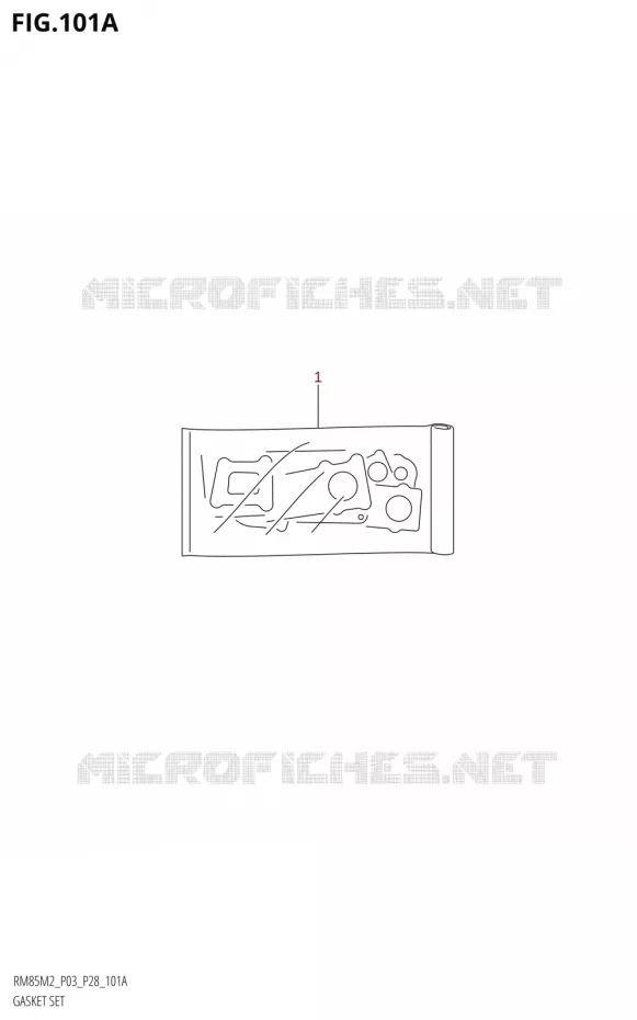 GASKET SET Suzuki MOTO 85 RM 2022  RM85 M2 (E28 / E33)