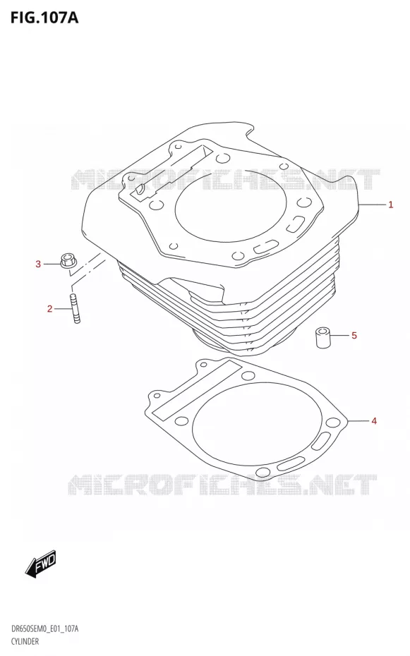 CYLINDER Suzuki MOTO 650 DR 2020  DR650SE M0 (E01)