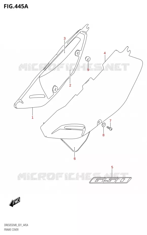 FAIRING Suzuki MOTO 650 DR 2020  DR650SE M0 (E01)