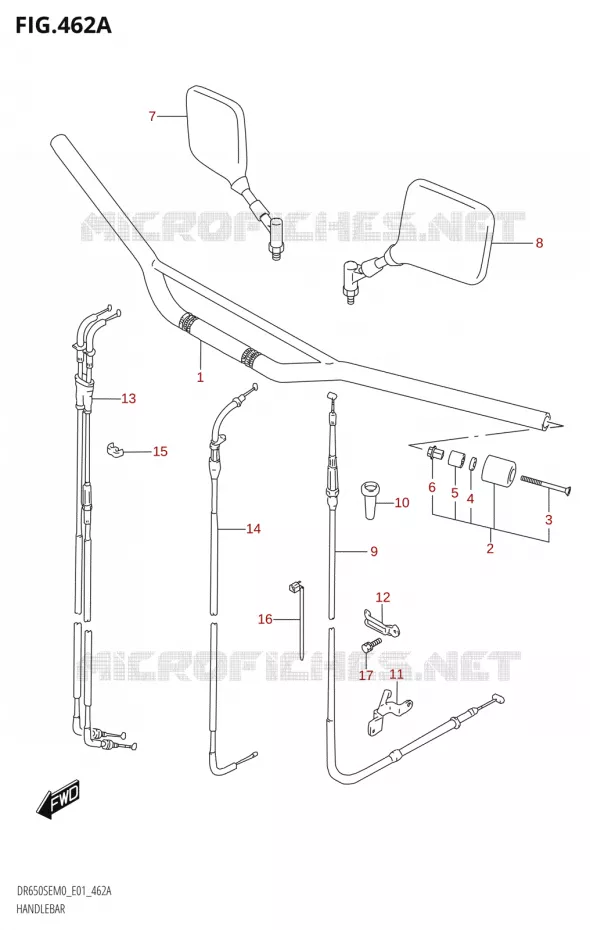 HANDLEBAR Suzuki MOTO 650 DR 2020  DR650SE M0 (E01)