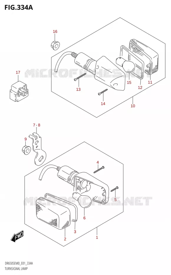 INDICATORS Suzuki MOTO 650 DR 2020  DR650SE M0 (E01)